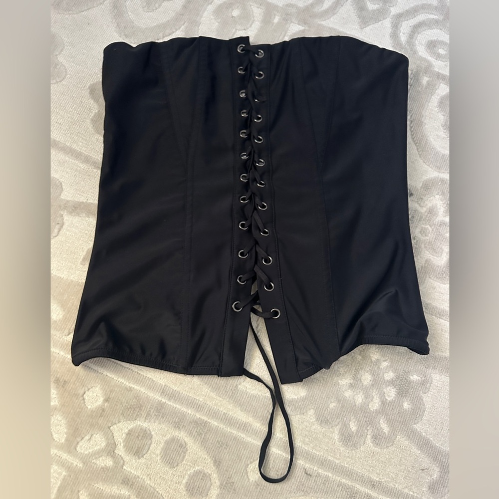 Out From Under- Urban Outfitters Black Corset Top -size small